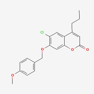 6-chloro-7-[(4-methoxybenzyl)oxy]-4-propyl-2H-chromen-2-one