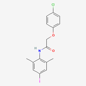 molecular formula C16H15ClINO2 B3704687 2-(4-chlorophenoxy)-N-(4-iodo-2,6-dimethylphenyl)acetamide 