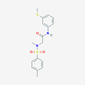 N~2~-methyl-N~2~-[(4-methylphenyl)sulfonyl]-N-[3-(methylsulfanyl)phenyl]glycinamide