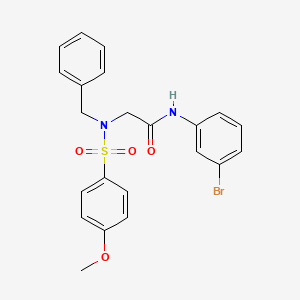 N~2~-benzyl-N~1~-(3-bromophenyl)-N~2~-[(4-methoxyphenyl)sulfonyl]glycinamide