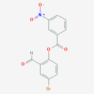 4-bromo-2-formylphenyl 3-nitrobenzoate