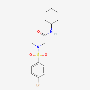 N~2~-[(4-bromophenyl)sulfonyl]-N-cyclohexyl-N~2~-methylglycinamide