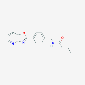 N-[4-([1,3]oxazolo[4,5-b]pyridin-2-yl)benzyl]pentanamide