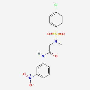 N~2~-[(4-chlorophenyl)sulfonyl]-N~2~-methyl-N-(3-nitrophenyl)glycinamide