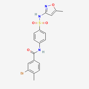 3-bromo-4-methyl-N-(4-{[(5-methyl-3-isoxazolyl)amino]sulfonyl}phenyl)benzamide