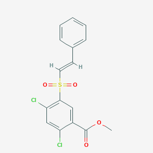 methyl 2,4-dichloro-5-[(2-phenylvinyl)sulfonyl]benzoate