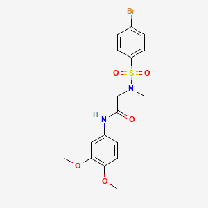 N~2~-[(4-bromophenyl)sulfonyl]-N-(3,4-dimethoxyphenyl)-N~2~-methylglycinamide