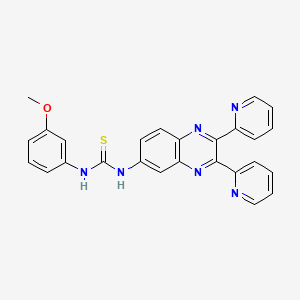 molecular formula C26H20N6OS B3705027 1-(2,3-Dipyridin-2-ylquinoxalin-6-yl)-3-(3-methoxyphenyl)thiourea 