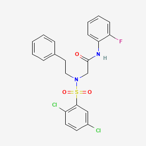 N~2~-[(2,5-dichlorophenyl)sulfonyl]-N~1~-(2-fluorophenyl)-N~2~-(2-phenylethyl)glycinamide