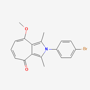 2-(4-bromophenyl)-8-methoxy-1,3-dimethylcyclohepta[c]pyrrol-4(2H)-one