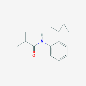 2-methyl-N-[2-(1-methylcyclopropyl)phenyl]propanamide