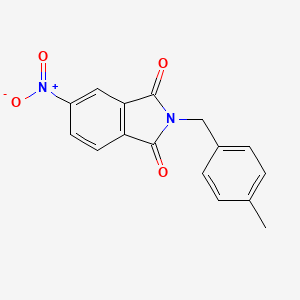 molecular formula C16H12N2O4 B3705125 1H-Isoindole-1,3(2H)-dione, 2-[(4-methylphenyl)methyl]-5-nitro- CAS No. 89024-38-4