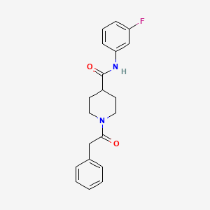 N-(3-fluorophenyl)-1-(2-phenylacetyl)piperidine-4-carboxamide