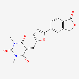 1,3-dimethyl-5-[[5-(1-oxo-3H-2-benzofuran-5-yl)furan-2-yl]methylidene]-1,3-diazinane-2,4,6-trione