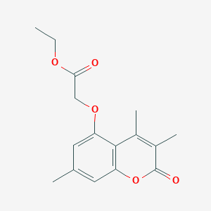 ethyl 2-[(3,4,7-trimethyl-2-oxo-2H-chromen-5-yl)oxy]acetate