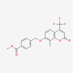 methyl 4-({[8-methyl-2-oxo-4-(trifluoromethyl)-2H-chromen-7-yl]oxy}methyl)benzoate