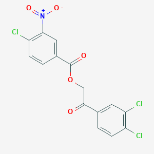 2-(3,4-dichlorophenyl)-2-oxoethyl 4-chloro-3-nitrobenzoate