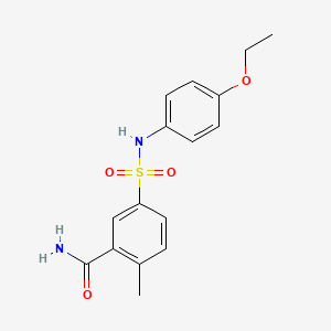 5-{[(4-ethoxyphenyl)amino]sulfonyl}-2-methylbenzamide