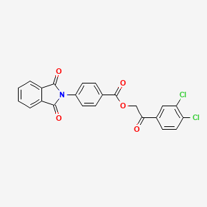 2-(3,4-dichlorophenyl)-2-oxoethyl 4-(1,3-dioxo-1,3-dihydro-2H-isoindol-2-yl)benzoate