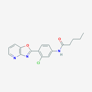 molecular formula C17H16ClN3O2 B370542 N-(3-chloro-4-[1,3]oxazolo[4,5-b]pyridin-2-ylphenyl)pentanamide CAS No. 929840-98-2