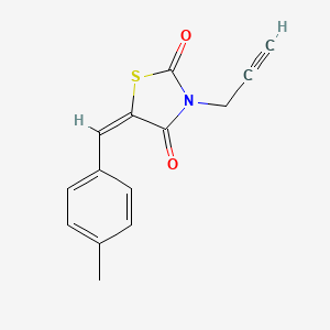 (5E)-5-[(4-methylphenyl)methylidene]-3-prop-2-ynyl-1,3-thiazolidine-2,4-dione