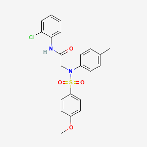 N-(2-chlorophenyl)-2-(N-(4-methoxyphenyl)sulfonyl-4-methylanilino)acetamide