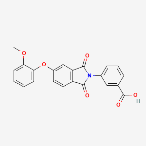 3-[5-(2-METHOXYPHENOXY)-1,3-DIOXO-2,3-DIHYDRO-1H-ISOINDOL-2-YL]BENZOIC ACID