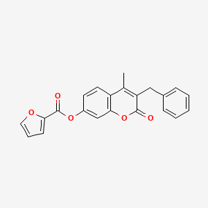 3-benzyl-4-methyl-2-oxo-2H-chromen-7-yl 2-furoate