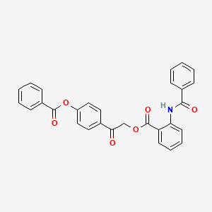 [2-(4-Benzoyloxyphenyl)-2-oxoethyl] 2-benzamidobenzoate