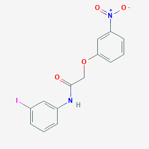 molecular formula C14H11IN2O4 B3705616 N-(3-iodophenyl)-2-(3-nitrophenoxy)acetamide 