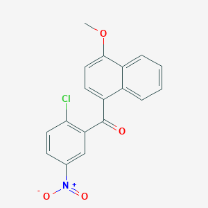 (2-chloro-5-nitrophenyl)(4-methoxy-1-naphthyl)methanone