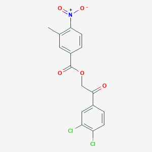 2-(3,4-dichlorophenyl)-2-oxoethyl 3-methyl-4-nitrobenzoate