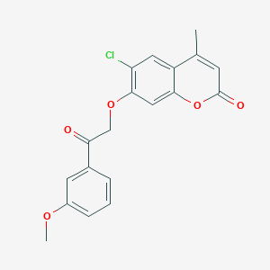 6-chloro-7-[2-(3-methoxyphenyl)-2-oxoethoxy]-4-methyl-2H-chromen-2-one