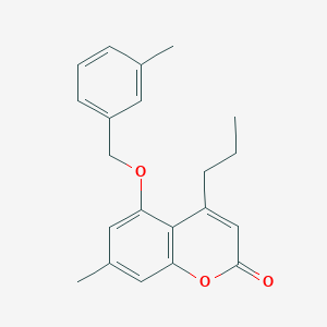 7-METHYL-5-[(3-METHYLPHENYL)METHOXY]-4-PROPYL-2H-CHROMEN-2-ONE