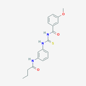 N-({[3-(butyrylamino)phenyl]amino}carbonothioyl)-3-methoxybenzamide