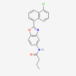 N-[2-(5-chloro-1-naphthyl)-1,3-benzoxazol-5-yl]butanamide