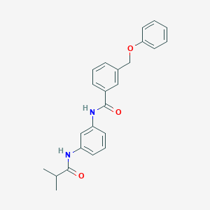 N-[3-(2-methylpropanoylamino)phenyl]-3-(phenoxymethyl)benzamide