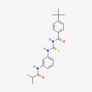 4-tert-butyl-N-({[3-(isobutyrylamino)phenyl]amino}carbonothioyl)benzamide