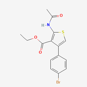 ethyl 2-(acetylamino)-4-(4-bromophenyl)-3-thiophenecarboxylate