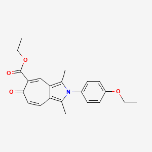 ethyl 2-(4-ethoxyphenyl)-1,3-dimethyl-6-oxo-2,6-dihydrocyclohepta[c]pyrrole-5-carboxylate