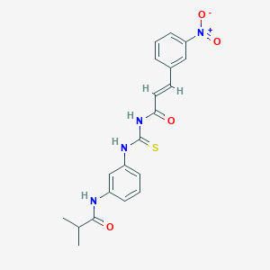 N-({[3-(isobutyrylamino)phenyl]amino}carbonothioyl)-3-(3-nitrophenyl)acrylamide