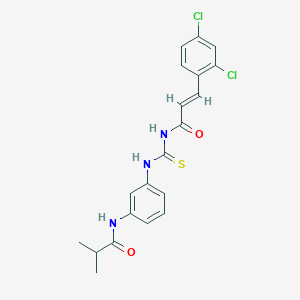 3-(2,4-dichlorophenyl)-N-({[3-(isobutyrylamino)phenyl]amino}carbonothioyl)acrylamide