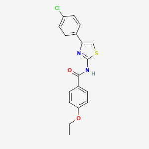 N-[4-(4-chlorophenyl)-1,3-thiazol-2-yl]-4-ethoxybenzamide