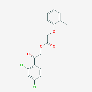 2-(2,4-dichlorophenyl)-2-oxoethyl (2-methylphenoxy)acetate