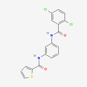 N-[3-[(2,5-dichlorobenzoyl)amino]phenyl]thiophene-2-carboxamide