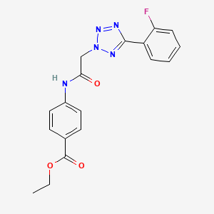 ethyl 4-({[5-(2-fluorophenyl)-2H-tetrazol-2-yl]acetyl}amino)benzoate