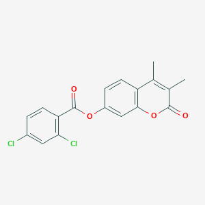 3,4-dimethyl-2-oxo-2H-chromen-7-yl 2,4-dichlorobenzoate