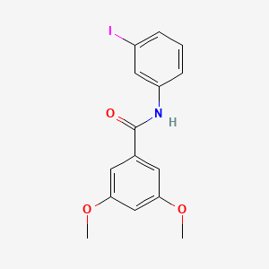 molecular formula C15H14INO3 B3706072 N-(3-iodophenyl)-3,5-dimethoxybenzamide 