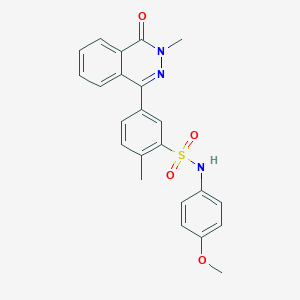 N-(4-methoxyphenyl)-2-methyl-5-(3-methyl-4-oxo-3,4-dihydrophthalazin-1-yl)benzenesulfonamide