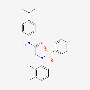 2-[N-(2,3-DIMETHYLPHENYL)BENZENESULFONAMIDO]-N-[4-(PROPAN-2-YL)PHENYL]ACETAMIDE